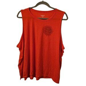 Orange Old Navy Women's UltraLite All-Day Performance Crop Tank Top